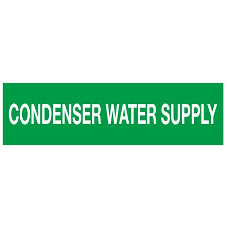 ANSI Pipe Markers Condenser Water Supply - Pk/10